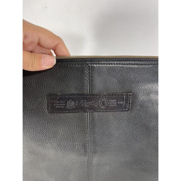 Fossil Black Pebbled Leather Messenger Crossbody Shoulder Womens‎ Bag 75082 Key - Picture 8 of 12